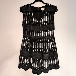 AMBAR | Black White Romper